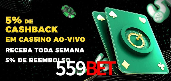 Promoções do cassino ao Vivo 559bet